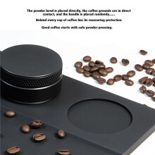 Tapis de Tasseur à Café Antidérapant pour Porte-Filtre Expresso (avec 3 Emplacements de Rangement)