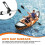 4Pack Boat Hook Holder with Quick Release Strap, Marine Oar Mount Clips, Replacement for Spring Clips 5