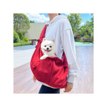 Reversible Pet Carrier Bag – Hands-Free Travel Bag with Storage Pocket for Cats & Small Dogs