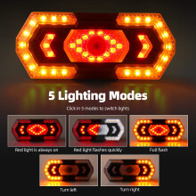 Misvayli Bike Tail Light with Remote Control, USB Rechargeable Bicycle Rear Light, IPX4 Waterproof Turn Signal, 5 Modes for MTB Road Bike