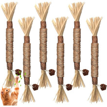 Catnip Chew Sticks 6-Pack – Natural Dental Care Toys for Cats
