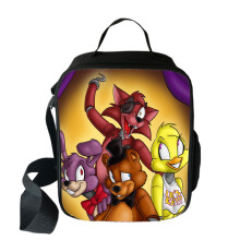 (J)Sac à lunch isotherme imprimé en 3D Five Nights At Freddys sac de pique-nique imperméable