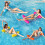 (Orange)Inflatable Floating Water Hammock Float Pool Lounge Bed Swimming Summer Chair 5