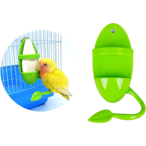 Cuttlebone Holder for Birds – 2-Pack Plastic Feeding Racks for Cockatiels 2