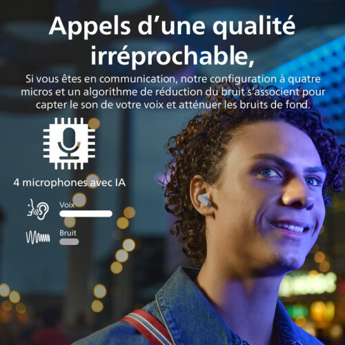 Philips Auriculares True Wireless Bluetooth 5.4 Multipunto Philips TAT2000BL 2