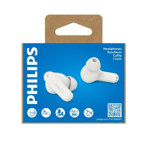 Philips Auriculares True Wireless Bluetooth 5.4 Multipunto Philips TAT2000WT