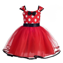 Lito Angels Baby Girls Polka Dot Tulle Costume, Red, Age 12-24 Months