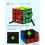 ROXENDA Speed Cube Set, 2X2 3X3 4X4 Pyramid Cube Original Fast with Instruction [4 Pack](Sticker Cube Set) 3