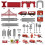 XIAPIA Electric Train Set, 66-Piece Red Fire Engine Railway Toy 8