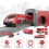 XIAPIA Electric Train Set, 66-Piece Red Fire Engine Railway Toy 4