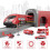 XIAPIA Electric Train Set, 66-Piece Red Fire Engine Railway Toy 2