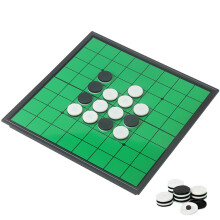Reversi Board Game Set, Magnetic Folding Classic Strategy Travel Game for Kids and Adults (Right Angled)