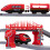 XIAPIA Electric Train Set, 66-Piece Red Fire Engine Railway Toy 3