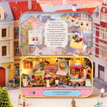 CUTEROOM Box Theatre Miniature Kit, DIY Miniature House Kit-Lucky Market