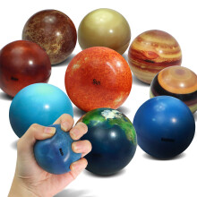 NOVELTY PLACE Solar System Stress Balls - 10 Pcs Anti-Stress Planetary Balls for Kids and Adults