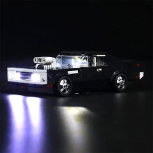 Led Light Kit for Lego Fast & Furious 1970 Dodge Charger, Led Lighting Set for Lego 76912 Speed Champions Fast & Furious 1970 Dodge Charger R/T