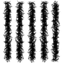 Anjing 5 Pcs Feather Boa Multicolor Feather Boas for Crafts Party Supplies Girls Dress up Costume...