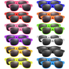 24 Pack Neon Sunglasses Kids Boys and Girls Glasses Kids Party Supplies Favors Bulk for Beach Pool (12 Color)