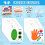 HAPMARS Handprint Art Craft Kits for Kids, 16 Pack 2
