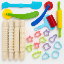 Playdough Accessories, Playdough Cutters & Tools, 4 Wooden Rolling Pins