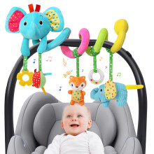 Spiral Pram Toys for Babies, Pushchair Stroller Car Seat Cot Crib Toys for Baby 0 3 6 9 12 Months