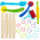 Playdough Accessories, Playdough Cutters & Tools, 4 Wooden Rolling Pins 6
