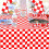 6 Pack 108" X 54" Red and White Checkered Rectangular Table Cloth Disposable Plastic Tablecloth 5