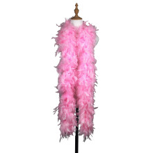1.8m 100g Light Pink Marabou Feather Boa Fancy Dress for Adult Halloween Cosplay Costume Accessory Holiday Decors