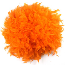 1.8m 100g Orange Marabou Feather Boa Fancy Dress for Adult Halloween Cosplay Costume Accessory Holiday Decors
