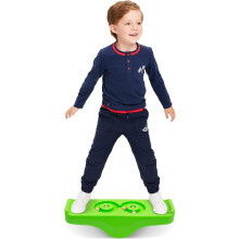 Kids Rocking Seesaw Balance Board with 5 Wooden Balls Sensory Training Rocking Board Balance Training Equipment Children Indoor Outdoor Activity Toy
