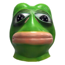 Funny Frog Latex Mask - Realistic Animal Costume Mask for Adults, Hilarious Halloween Fancy Dress Accessory