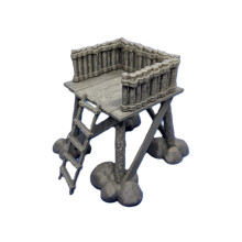Goblin Watchtower Defence | 28mm 1/56 Scale Miniature | RPG Tabletop Figure Landscape Modelling Wargaming Fantasy Diorama Wargames Model Scenery