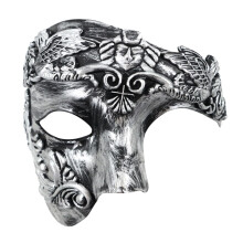 Oidea Masquerade Mask for Men: Retro Phantom Of The Opera Mask Vintage One Eyed Half Face Roman Warrior Masks Prom Costume Mardi Gras Carnival