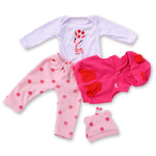 Reborn Dolls Clothes Fawn Pink Fashion Set Washable Reborn Clothes 22 Inch Girls Suitable For Newborn Dolls 20 Inches