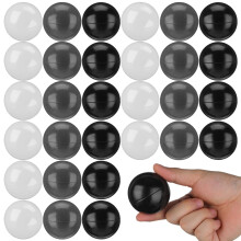 jojofuny 100 Pack Black Grey White Ball Pit Balls Plastic 5.5cm