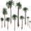 Yetaha 48 PCS Model Palm Trees, 5.5-19cm, for Decor 1