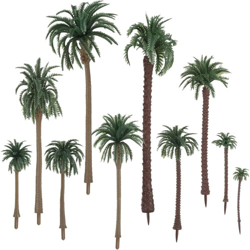 Yetaha 48 PCS Model Palm Trees, 5.5-19cm, for Decor