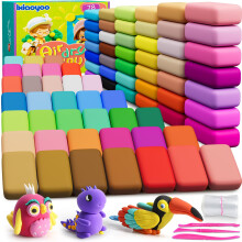 Ixiaoyoo Air Dry Clay Kit - 78 Colors Modeling Clay for Kids with Tools