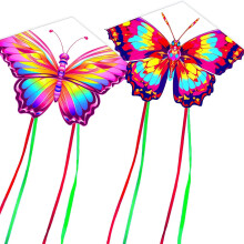 Touch the sky 2 Packs Vivid Butterfly Kite for Kids and Adults, Easy to Fly, Exquisite Fabrics and Unique Structure Design