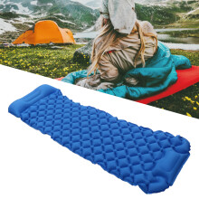 Aufblasbare Campingmatte mit Kissen Dunkelblau