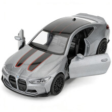 imtfzct 1:36 Scale BMW M4 CSL Alloy Model Car, Die-cast Toy Car with Pullback Function, Birthday Gift for Kids (Grey)