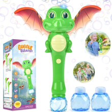 Chridark Bubble Wand Dinosaur Bubble Maker Toys for 3-8 Year Old Kids Boys