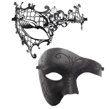 Oidea Couples Masquerade Mask Set, Vintage Half Face Masks