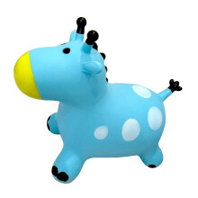 Hopper Animal For Kids,Inflatable Giraffe Hopper Bouncy Ride On Jumping Toys For Boys Girls Toddler Birthday Gift (Blue)