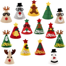 yayafunfun 15pcs Christmas Party Hats Christmas Cracker Hats for Kids,Adults,Funny Jokes Novelty Hats Xmas Crackers Hats Cone New Years Eve Party