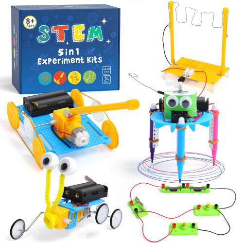 STEM Toys Age 8+, Engineering Science Experiments Kits for Kids(5 Pack Set)