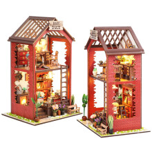 Book Nook Kit,-"Martin's Bookstore" DIY Miniature Dolls House Kit