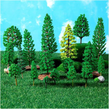 40Pcs Mixed Model Trees, Fake Mini Trees for Crafts,1.2-6 Inch Mixed Model Tree for Diorama Building Model Trees Cake Decorations Train SceneryFairy