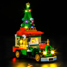 LocoLee Led Light Set Compatible with Lego Santa's Delivery Truck Led Decoration Lighting Kit Compatible with 40746 Building Blocks Model,Only Lights