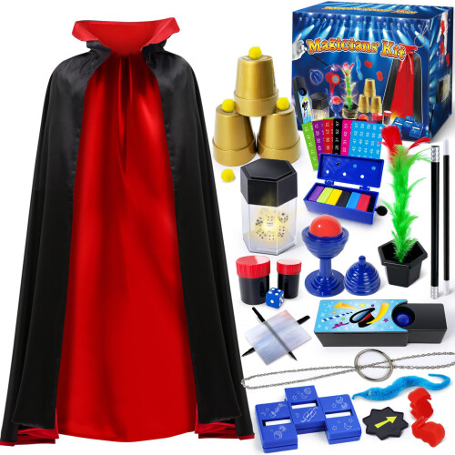PATIFEED Magic Set, Magician Costume with Magic Props for Kids